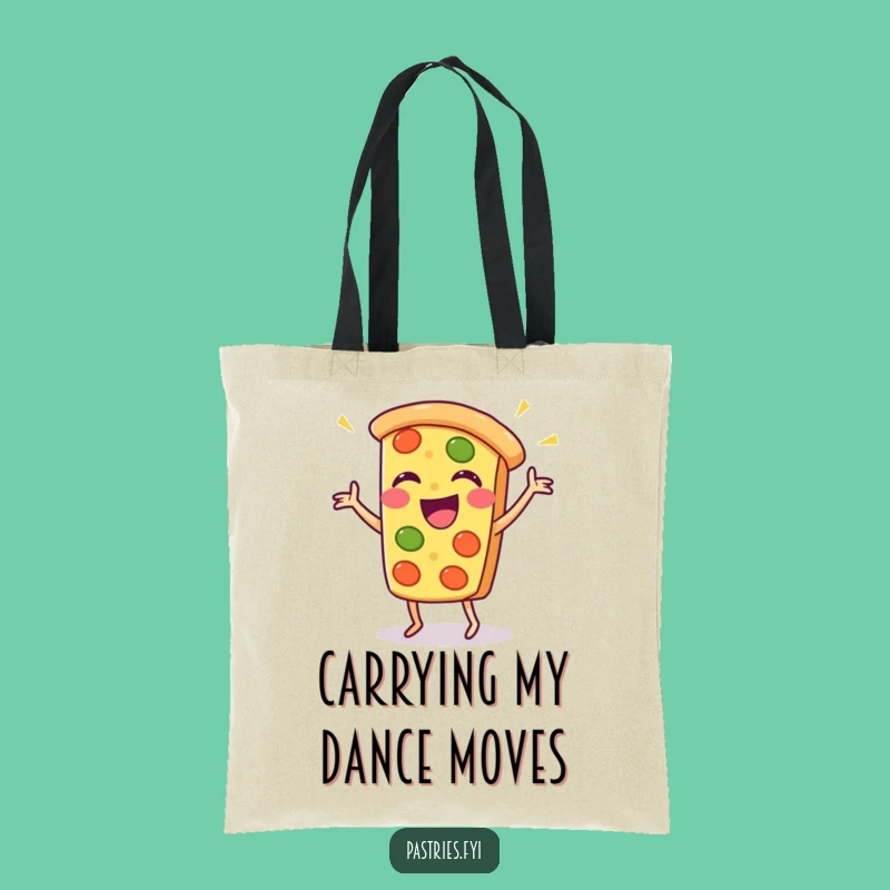 Funny Pizza Dance Tote Bag: Carry Your Laughs in This Kawaii Style